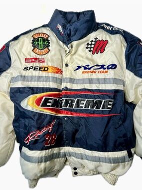 Matchone Exco Performance vintage racing jacket with patches, rare, size L/XL